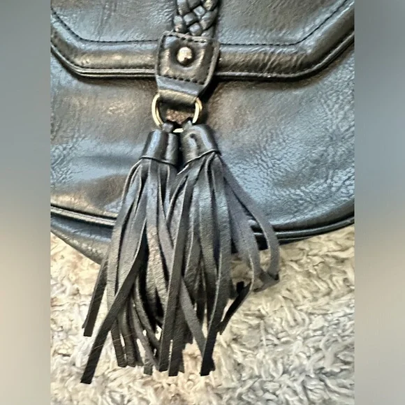 Antik Kraft black purse with reversible strap crossbody bag - Picture 2 of 10